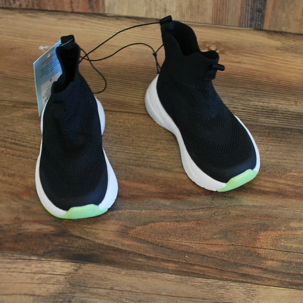Cat & Jack Black Toddler Black AD417 Ari Slip on Sneakers 6